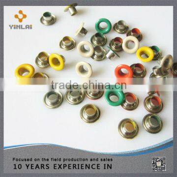 Decorative colored eyelets for shoe