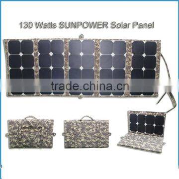 130w sunpower solar usb charger solar power bank charger with ce rohs