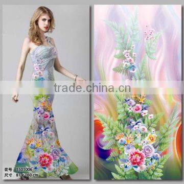 All Kinds of Digital Printing Fabric With Flowers photo-4