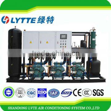 JZBBF Semi-hermetic Compressor Racks Condensing Unit,Water(Air)Cooled Condensing Unit for Cold Storage Room