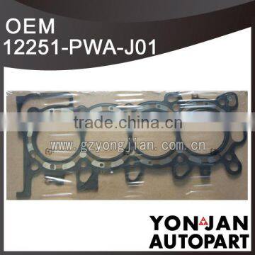 Metallic engine cylinder head overhaul gasket kit 12251-PWA-J01