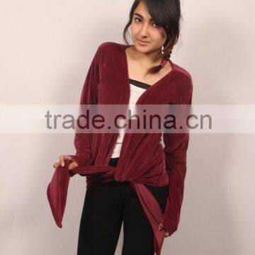 SHWDR346 velour tie tunic price $7.5