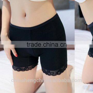white cheap ladies cotton lace hot pants