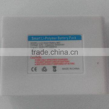 smart battery/3.7V 3400mAh Heated boots battery