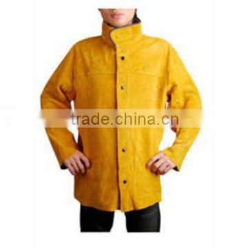 Best Golden Leather Welding Jacket