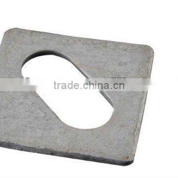Hot Dip Galvanized Square Washers With Sloted Hole
