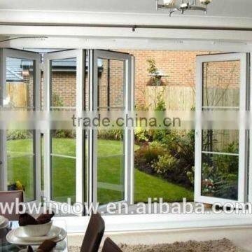 Big size PVC/UPVC accordion folding door for shop