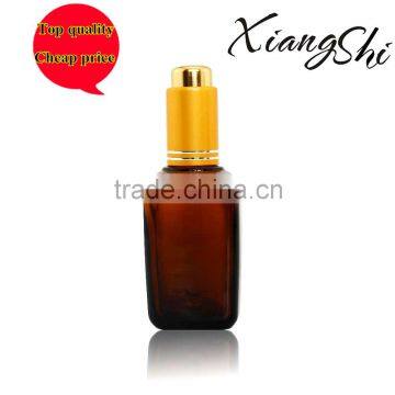 50ml factory brown glass essential oil bottle square bottle