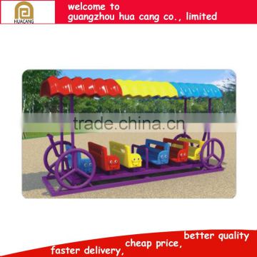 2016 Hot sale kindergarten swing and slide set, steel swing for Amusement park