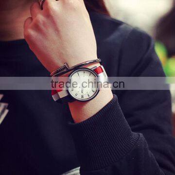 Retro Unisex Watch, Boyfriend Watch, Nylon Watchband, Antique, Brass Watch, Unique Watches, Vintage Style Leather Watch photo-2
