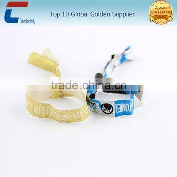 Disposable fabric RFID wristbands with custom logo for event management