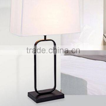 White Decoration Fabric Home Hotel Bedside Table Lamp