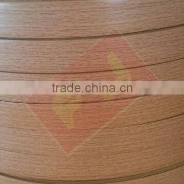 wood grain pvc edge banding tape/ kitchen cabinet pvc edge banding/pdf board in Shanghai China