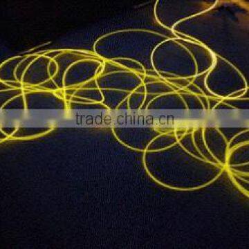 Swimming Pool Fiber Optic Lights Solid Side Glow Fiber Optic Lighting With Black& Transpartent PVC Shealth