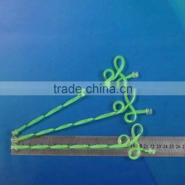 9 inch twisted art design color strip plastic stick/swizzle stick/ cocktail stick stirrer