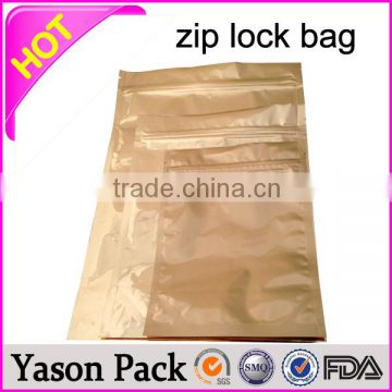 Yason plastic transparent envelope underwear packaging zipper bags zip lock bag / zipper bag / reclosable bag custom printed he