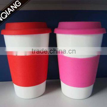 16oz Travel mug ceramic handle