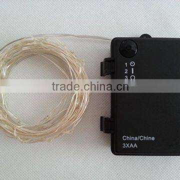 Battery Operated LED Lights Warm White 60 LED String Fairy LED Christmas Light Outdoor photo-2