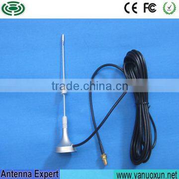 Manufacturer Supply 2.5dBi Antenna 433MHz Terminal Car Antenna Omni 433MHz Antenna Magnetic Base With RG174 Cable