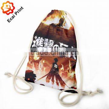 2016 High Quality Custom Printed Cinch Backpack Bag