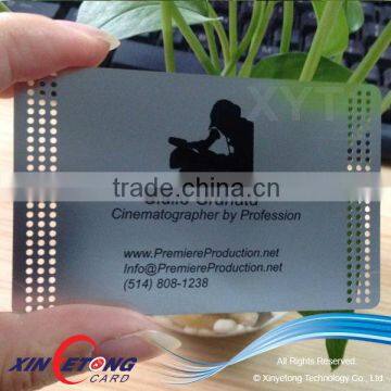 Silver Stainless Steel Metal Business Card With Factory Price