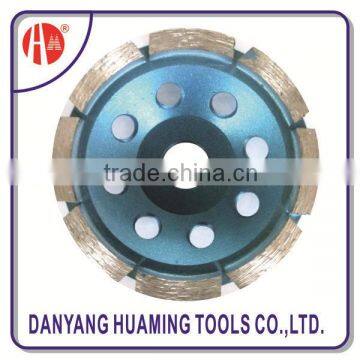 china factory arranged segments diamond single row cup grinding wheel for fast grinding concrete surface and floor