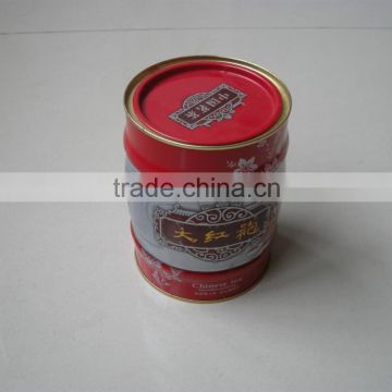 Tin can supplier beautiful round shape packaging tea tin box