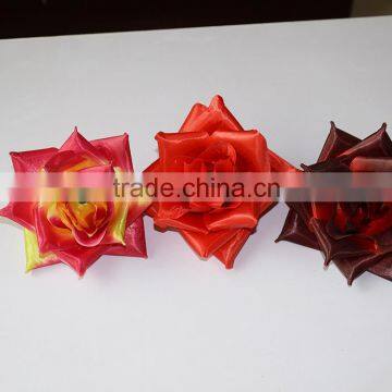 Handmade flower fabric flower head