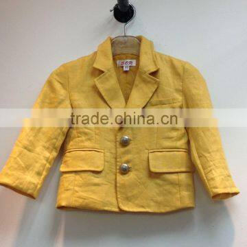 Single-breasted kids fancy jacket toddle boys suit blazer