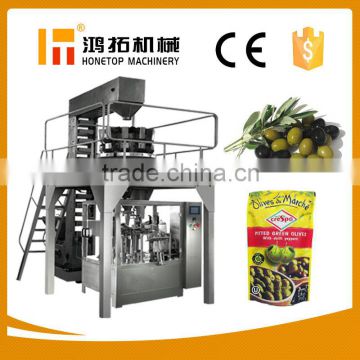 Automatic rotary pouch packing machine olive packaging machine