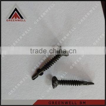 Phosphated Self drilling screw with wings for fiber board and light steel