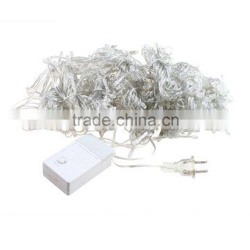 9.8feet 300 LED Curtain Lights 8modes Linkable Warm White Christmas Curtain String Fairy Wedding Lights for Home Window Deco photo-5