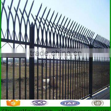 Star Picket Steel Fence/Powder Coating Black Fence For Sale/Wrought Iron Fence