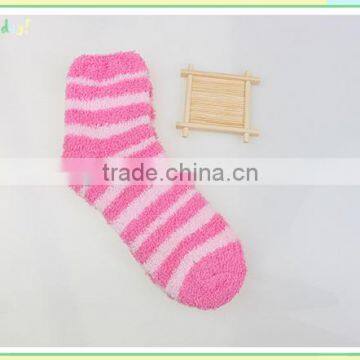 warm terry towelling tube candy color thick coral velvet socks