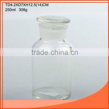 Electricplating Reagent Glass Bottle With Glass Lid