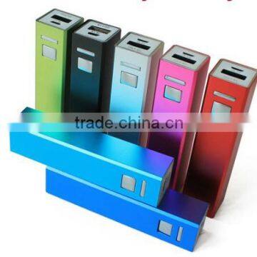 custom logo hot selling 2600mah High Brightness LED hand lamps portable power bank