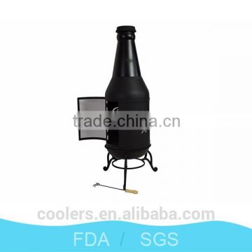 Heat resistant bottle shaped fire pit fire stove