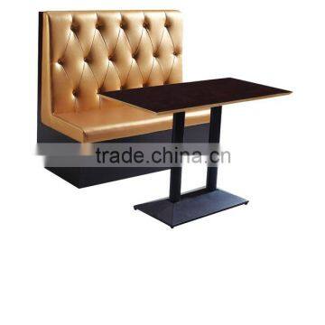 Sanlang fast food double side fabric comfotable restaurant round booth seating