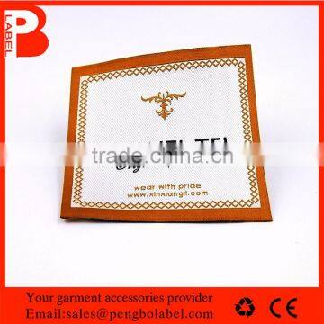 factory direct sell private label woven label for pillow