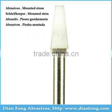 W-13 HP Cone Shaped Aluminum Oxide Maded Fine Grit White Mounted Stone Grinding Tool