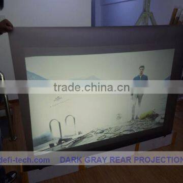 High quality R quality rear projection film ,high contrast grey color,for shop