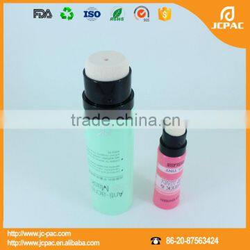 cosmetic plastic sponge with container applicator