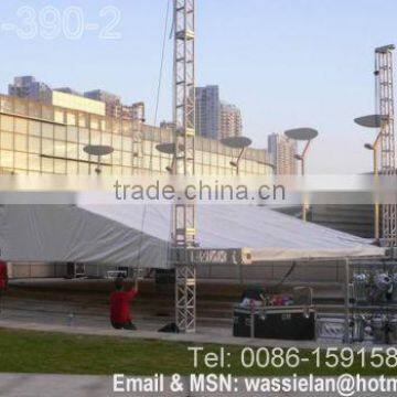 Lighting Truss with Roof Cover, Aluminum Lights Truss, Square Aluminum Truss