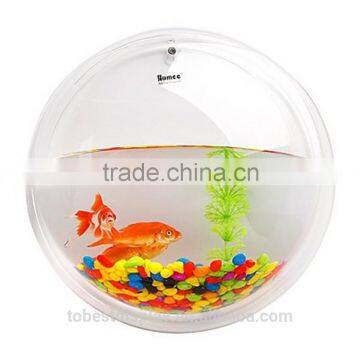 Custom acrylic wall hanging fish tank, hanging aquarium tank