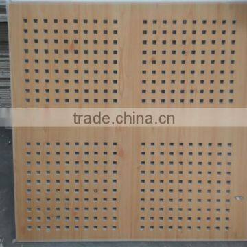 square hole perforated gypsum board tile