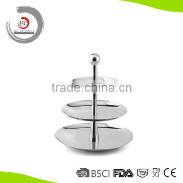 2015 New Product 3-tier Stainless Steel Cake Stand                        
                                                Quality Choice