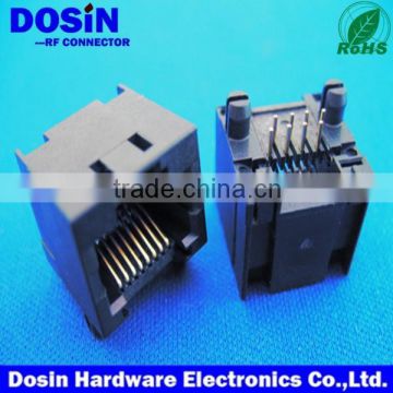 straigt RJ45 keystone connector, modular jack connector for pcb mount