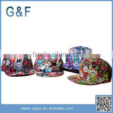 New Design Printed Cotton Snapback Hats Wholesale