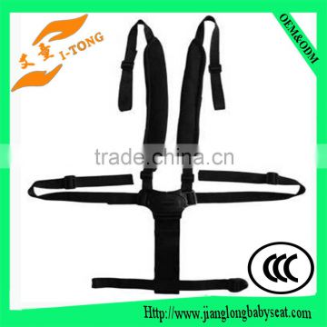 Hot export baby car seat belt and black color safety belt full body harness