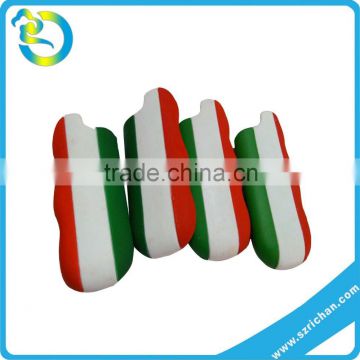 relief italy flag shape customized soft rubber lighter cover